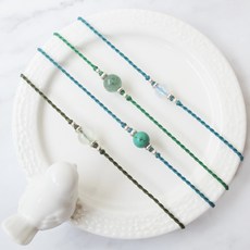 大員囡仔 水晶蠟繩手鍊 6mm, 1個, B.綠草莓晶→活動圍→請備註手圍幾公分,SGR3.石英灰SWH1.雅白