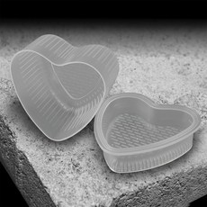 비즈쿡 밥 몰드, 1개, 하트 삼각