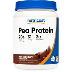 Nutricost 완두콩 단백질 파우더 초콜릿 0.9kg, 1g