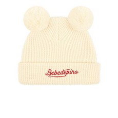 [백화점정품] 베베드피노_신상 유아 모자 [키즈]베베드피노 아이보리 폼폼 이어 비니_BP53AH311 키즈 아기
