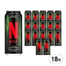 넷플릭스 에너지드링크 레몬라임맛, 18개, 500ml