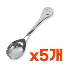 스마일 유아용 스푼1p x 5개 어린이 유아숟가락 유아 용 식기 수저 스푼 스마일 아동 어린이, 본상품선택, 상세페이지 참조