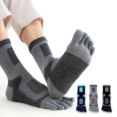 통기성 우수한 남성 스포츠 발가락 중목 양말 3종 세트