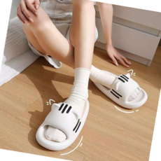 학교슬리퍼 귀여운 고양이 슬리퍼 미끄럼 방지 발편한 실내화