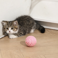 큐트스마트 고양이 사이잘 볼, 핑크, 1개