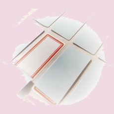 문서 청색 보호필름 견출지 라벨 유니온 18 x 60 7매입