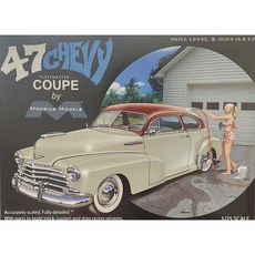 아카데미과학 1/25 1947 쉐보레 플릿마스터 쿠페 자동차 프라모델 NO.2302, 1개