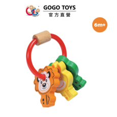 GOGO TOYS 動物造型手搖鈴 #21750 適用於6個月以上嬰幼兒, 彩色, 1套