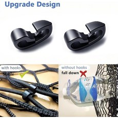 트렁크 오거나이저 카고 네트 신축성 있는 메시 베드 네트 후크 포함 토요타 툰드라 2000~2022 2023 2024 2025와 호환 가능, 트렁크 오거나이저 카고 네트 신축성 있는 메시 베드 네