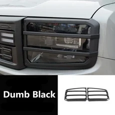 Chery Jetour Traveler T1 전면 및 헤드 라이트 보호 커버 미등 프레임 검정색 수정된 외관 장식, 03 Dumb Black