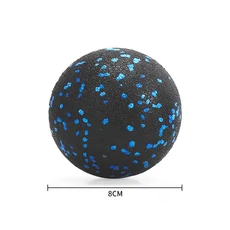 [해외배송]미니 마사지 폼롤러 롤링 고경도 EPP 미니 요가 컬럼 근육 이완, 8cm 다크블루 구슬