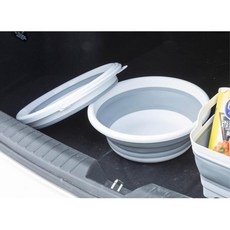 3단접이식 바스켓 자바라 세차물통 셀프세차용품 버킷, 소 5L