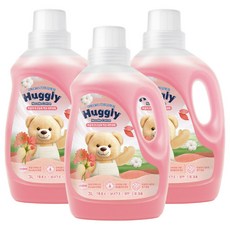 허글리 초고농축 액상 세탁세제 노벨라코튼, 3개, 3L