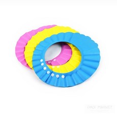 초이마켓 크기조절 샴푸캡 유아선물, 귀마개형 핑크, 1개