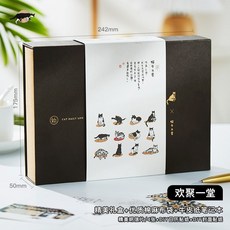 貓的日常 文藝手帳本禮盒套裝, 貓的日常大禮盒-歡聚一堂, 1個