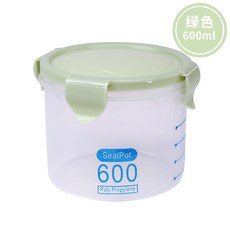 密封罐 食品級 五穀雜糧儲存瓶 儲物罐 廚房 零食 奶粉 冰箱 食品收納罐, 1個, 小號綠, 綠