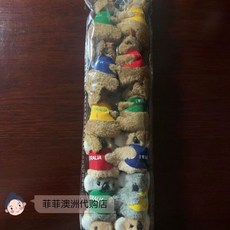 호주 기념품 캥거루 타롱가주 열쇠고리 여행 집게 브리즈번 코알라, C. 코알라 캥거루 혼합 열쇠고리 12개 세트