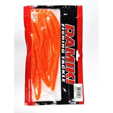 다미끼 아머쉐드 5인치 광어 다운샷 배스웜, 1개, 95g, 212 - 오렌지 실버