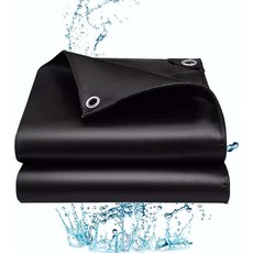 가남 다용도 방수포 자외선 차단 아웃도어 캠핑용 천막 그라운드시트, 블랙