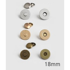 퀼트스타 리벳형 자석단추 18mm_3컬러, 골드, 2개