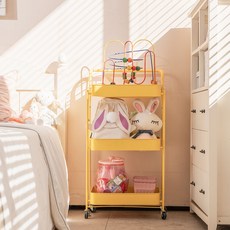 까사마루 3단 접이식 트롤리 1세트, 옐로우