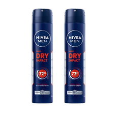 니베아 맨 데오드란트 스프레이 드라이 임팩트, 200ml, 2개