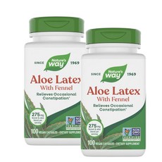 네이처스웨이 알로에 라텍스 펜넬 캡슐 Nature's Way Aloe Latex with Fennel, 100정, 2개