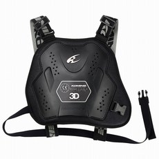 KOMINE SK808 日本穿戴式胸甲，3D網格透氣，CE認證防護，騎士安全裝備, 黑色