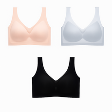 해이룸 심리스 속옷 편안한 노와이어 브라 3종세트