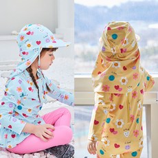 [플랩캡] 스마일 UV 수영모자 여아 남아 아쿠아 아기 수영모 유아 자외선차단 모자