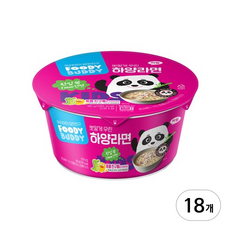 푸디버디 하양 컵라면, 80g, 18개