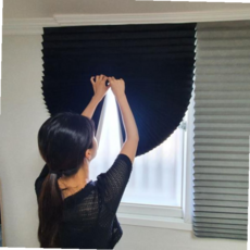 붙이는블라인드 셀프 붙이는 부직포 암막블라인드 블랙 59000EA 1EA