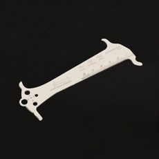 자전거 체인 마모 검사기 표시기 스테인레스 스틸 MTB 게이지 측정 나사 직경 사이클링 수리 도구, 은, 1개