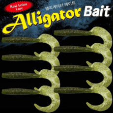 JRC 글럽웜5인치 CT100 광어 우럭 바다 선상용루어웜, P10, 1개