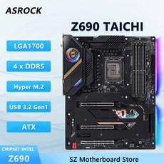 ASROCK Z690 DDR5 I9 12600K I5 지원 12700K ATX 메인보드 A1700 CPU 14600K 12900K I7 13900K