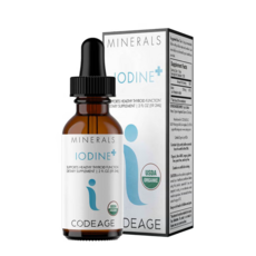 CODEAGE IOODINE USDA 인증 유기농 요오드 드롭, 2개, 60ml