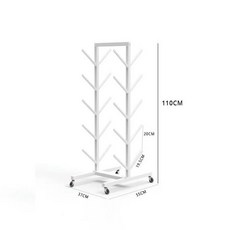 거치대 정리대 보관 요가 선반 랙 보관대 피트니스, 1, AM. 화이트 5단 휠 포함 요가 매트 10개 수납 가