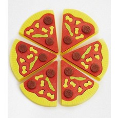 NPW Novelty 피자 모양 지우개 세트 200606 8583298774, NPW Novelty 피자 모양 지우개 세트 20060