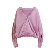 에센셜앤트워프 오픈 백 개더 스웨트셔츠