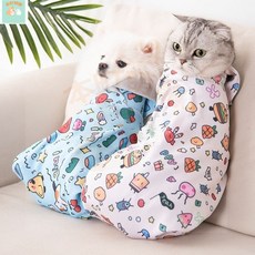 本町萌寵 貓咪包裹袋 束貓袋 包裹巾 包裹毯 剪指甲固定包 百貼佈自粘佈 相機包, 1個, 【白色塗鴉】貓咪寵物包/魔術百粘佈,【剷屎官必備】35cm*35cm5斤以下