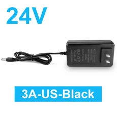 24V 트랜스 AC 110 240V 2A 3A 공급 충전기 변환기 LED 드라이버 범용 전원 어댑터 EU 플러그 조명 변압기, 05 3A Black US Plug, 01 DC24V, 1개