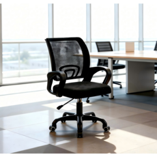 Takata 편안한 메쉬 사무용 의자 학생용 공부 의자 WY4, 모두 검은색