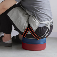 이동식 작업 방석 접이식 갯벌체험 다용도 작업용 쪼그리 가벼운 폴리에스터 낚시터 레저용 쪼그려 피크닉, 작업방석, 투톤 허리버클_대