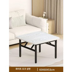 1인식탁 접이식식탁 가벼운 자취방 60 80 탁장, 1개, 검정 60x60x53 백오크