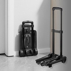 접이식 경량 미니 핸드카트 폴딩카트 휴대용 초소형, 1개, 검은색