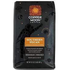 Copper MoON 온 홀 빈 커피 미디엄 로스트 사우던 피칸 블렌드 2파운드 137550, 서던 피칸 블렌드, 32 Ounce (Pack of 1)