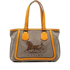 셀린느 중고 2007 캔버스 캐리지 토트 백