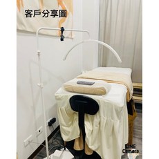 YIDA 半月LED美容燈，紋繡美甲美睫專業照明設備, 白色-50瓦直徑70cm手動觸碰調光