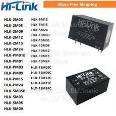 20개 PM01 15M12C 2M12 2M15 2M24 220V ~ 3.3V 5V 9V 12V 15V 24V 정품 2W 3W 5W 10W 15W AC DC 전원 모, 17 5M24 (5W 24V)