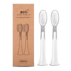 오아 클린이소프트 시리즈 전용 프리미엄 리필 구성품, 2Ea, 미세모 화이트 E0233